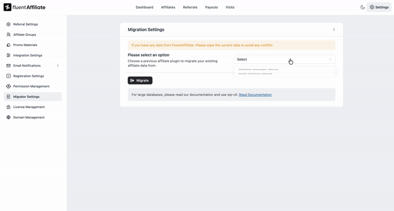 Wipe Data Confirmation