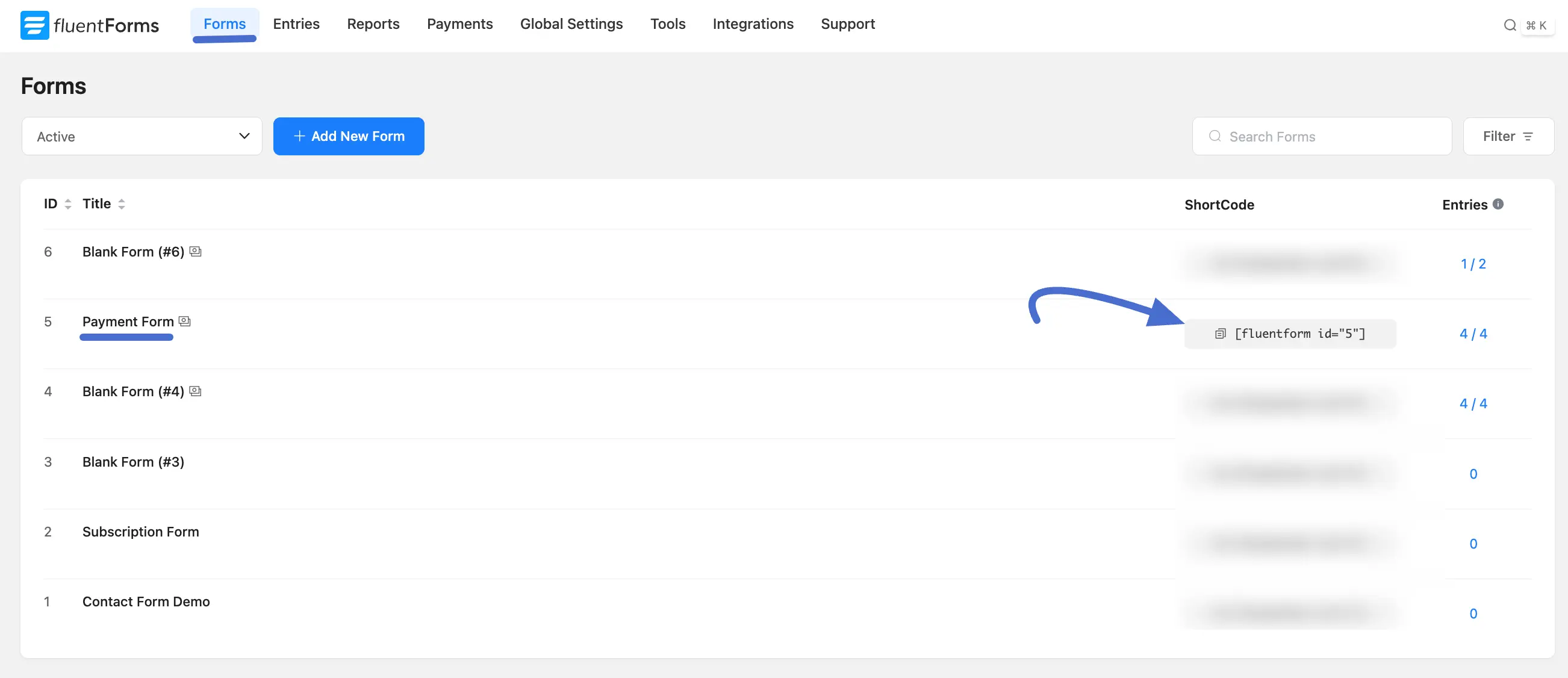 Fluent Forms Payment Form