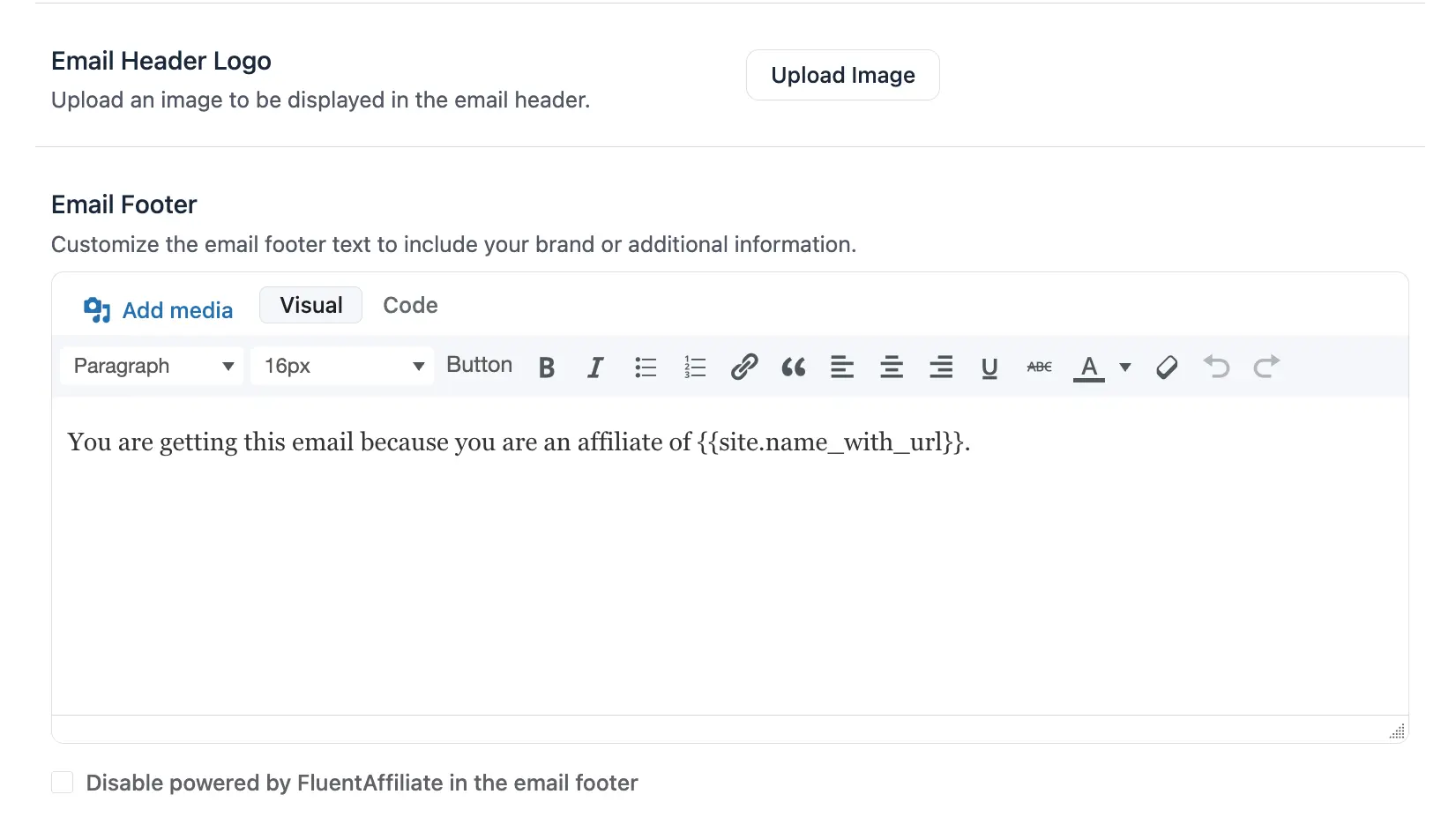 Email Customization